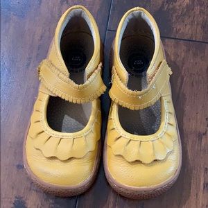 Livie & Luca mustard Mary Janes